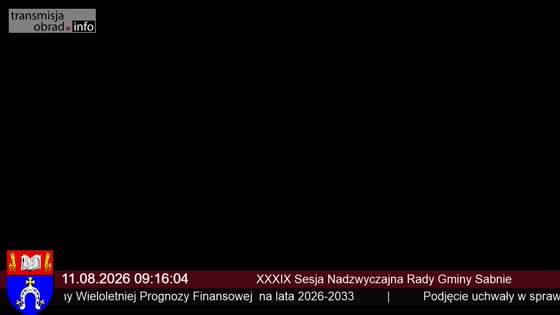 XXXIX Sesja Nadzwyczajna Rady Gminy Sabnie