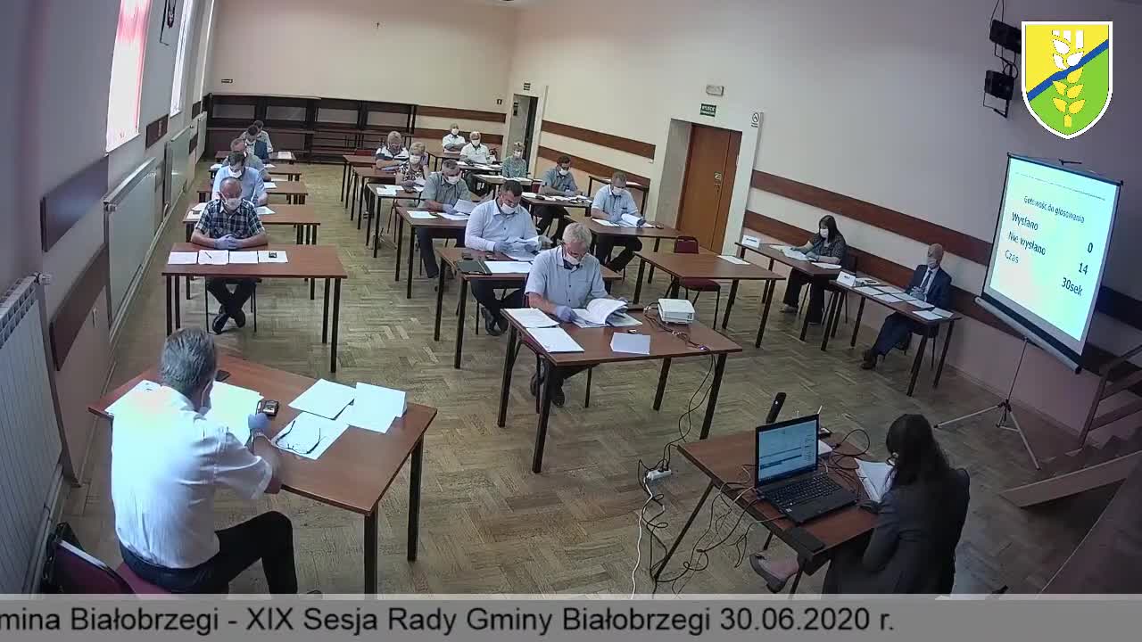 Transmisja XIX sesji Rady Gminy