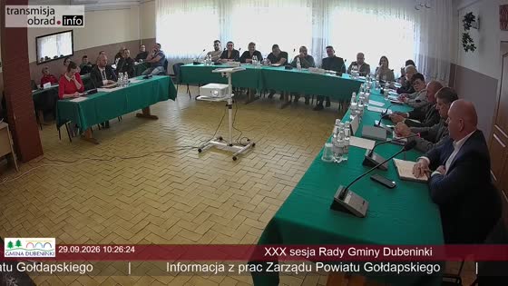 XXX sesja Rady Gminy Dubeninki