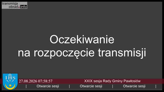 XXIX sesja Rady Gminy Pawłosiów