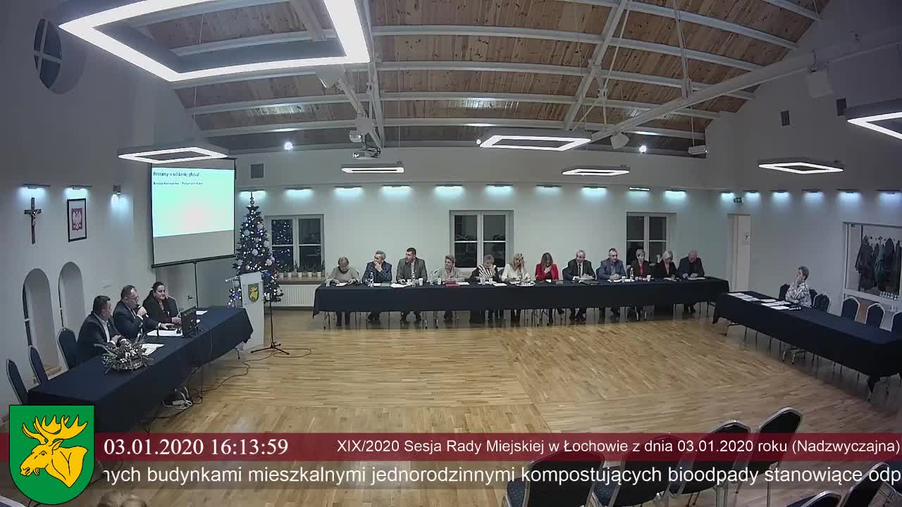 Sesja XIX/2020 Rady Miejskiej w Łochowie (Sesja Nadzwyczajna)