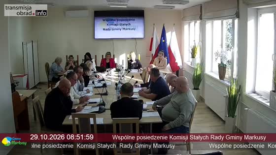 Wspólne posiedzenie Komisji Stałych Rady Gminy Markusy