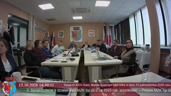 Sesja nr XXIII Rady Miasta Kostrzyn nad Odrą w dniu 15 października 2026 roku