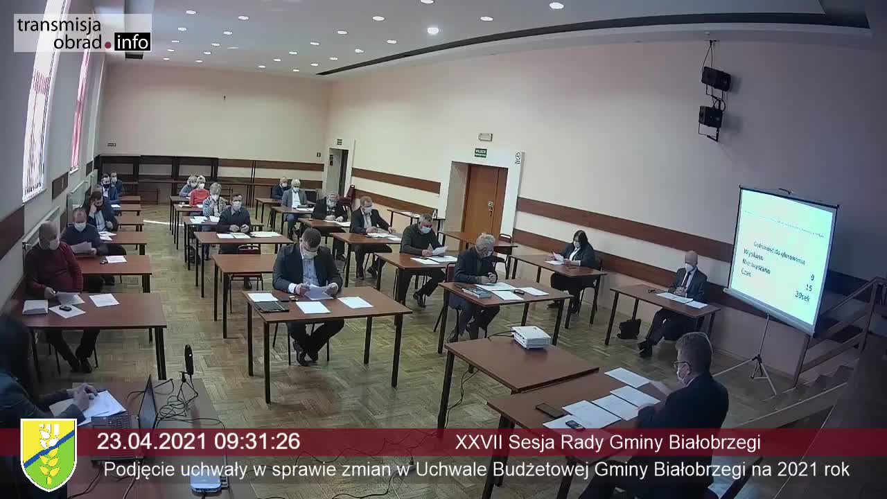 XXVII Sesja Rady Gminy Białobrzegi
